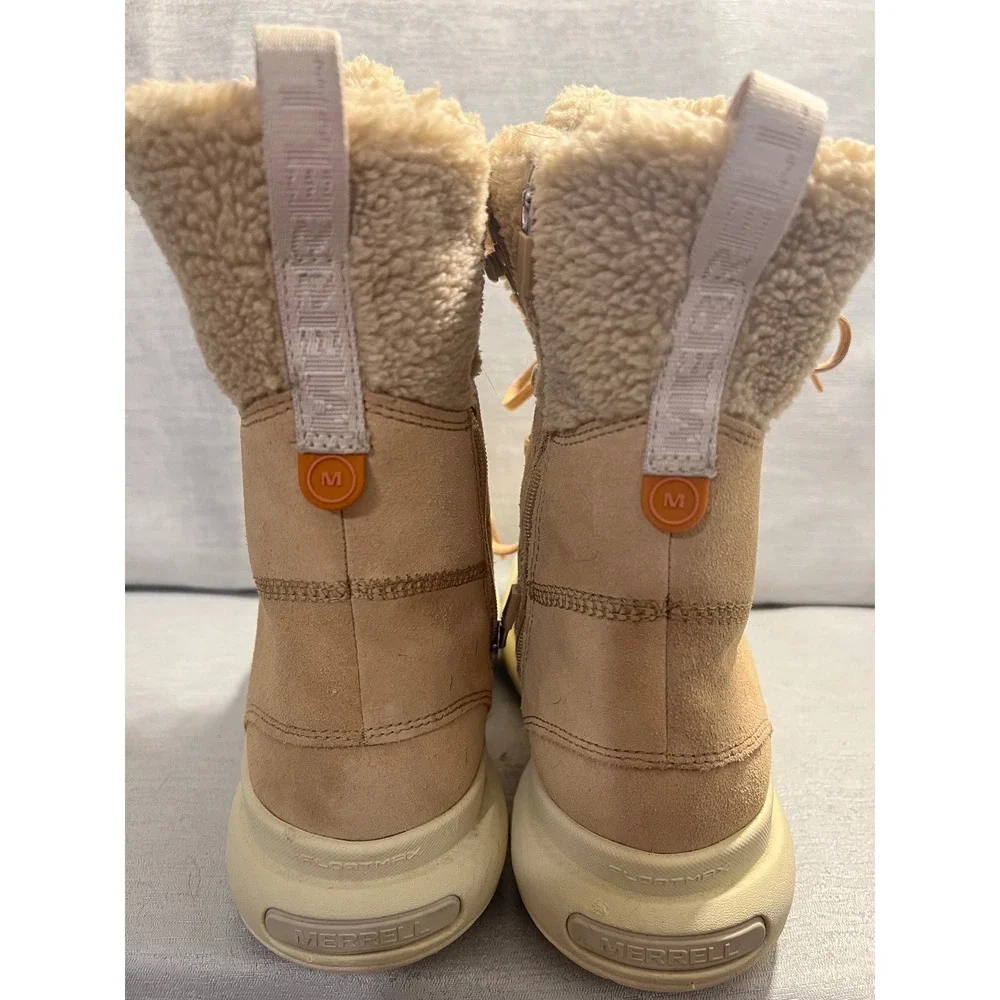 Merrell Bravada 2 Thermo Mid Waterproof Tan Suede Winter Boots J007074 Women 8.5